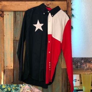 Texas flag rodeo shirt